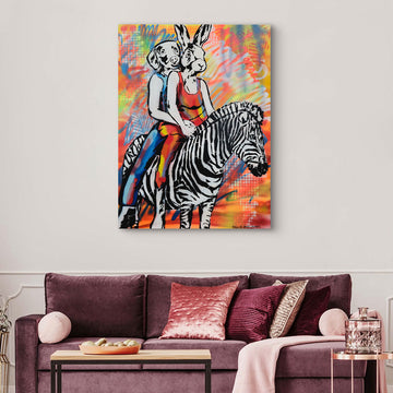Zebra, Amigo (Original Painting)