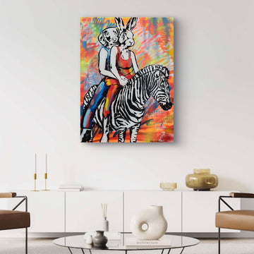 Zebra, Amigo (Original Painting)