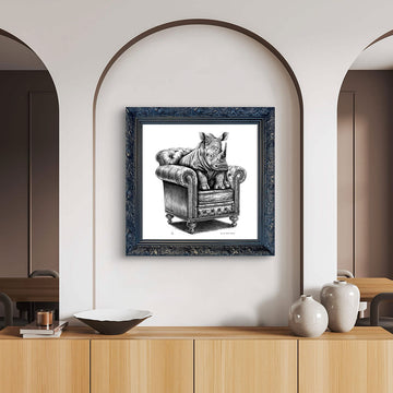 A Study for a Rhino on a Chair (Giclee Canvas Print)