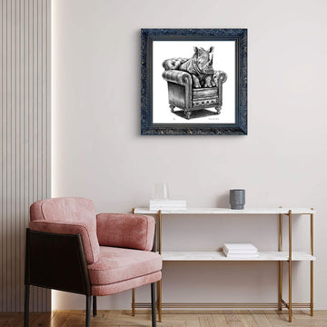 A Study for a Rhino on a Chair (Giclee Canvas Print)