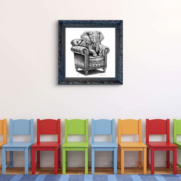 A Study for an Elephant on a Chair (Giclee Canvas Print)
