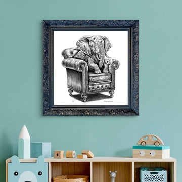 A Study for an Elephant on a Chair (Giclee Canvas Print)