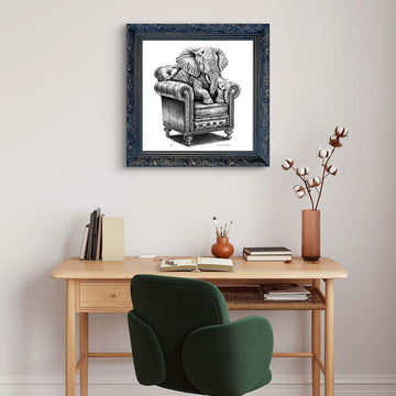 A Study for an Elephant on a Chair (Giclee Canvas Print)