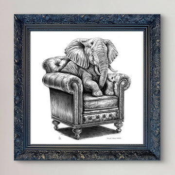 A Study for an Elephant on a Chair (Giclee Canvas Print)