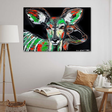 Addana, the Disappearing Nyala Deer (Original Painting)