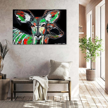 Addana, the Disappearing Nyala Deer (Original Painting)
