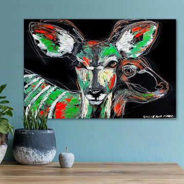Addana, the Disappearing Nyala Deer (Original Painting)