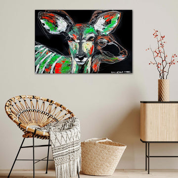 Addana, the Disappearing Nyala Deer (Original Painting)