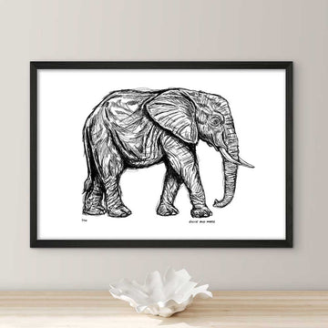 African Elephant Forever (Giclee Canvas Print)
