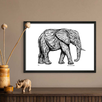 African Elephant Forever (Giclee Canvas Print)