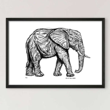 African Elephant Forever (Giclee Canvas Print)