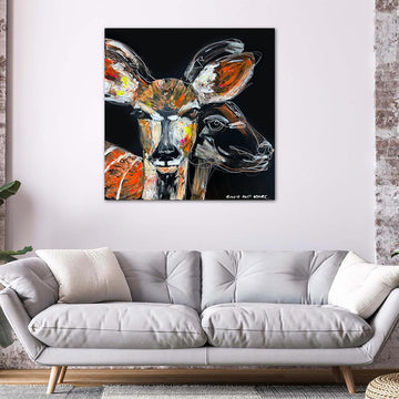 Aisha, the Disappearing Nyala Deer (Original Painting)