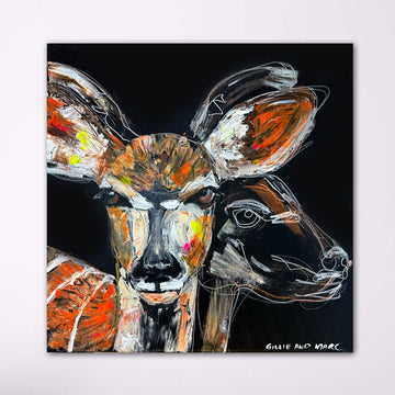 Aisha, the Disappearing Nyala Deer (Original Painting)