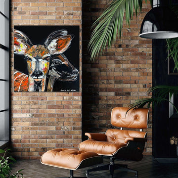 Aisha, the Disappearing Nyala Deer (Original Painting)