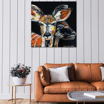 Aisha, the Disappearing Nyala Deer (Original Painting)
