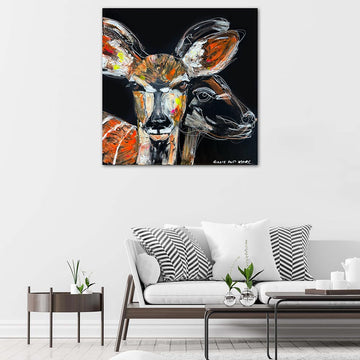Aisha, the Disappearing Nyala Deer (Original Painting)