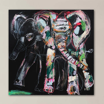 Amara, the Vanishing African Elephant (Original Painting)