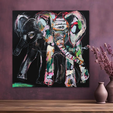 Amara, the Vanishing African Elephant (Original Painting)