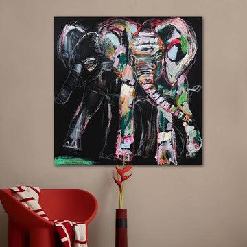 Amara, the Vanishing African Elephant (Original Painting)