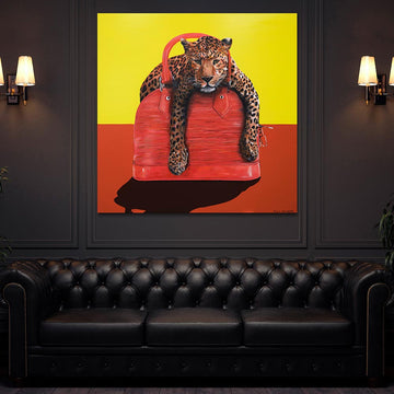 Amur Leopard Loves Living (Original Painting)