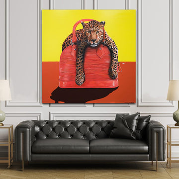 Amur Leopard Loves Living (Original Painting)