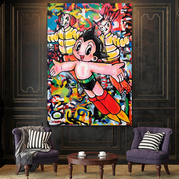 Astro Boy was their hero (Original Painting)