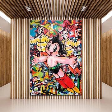 Astro Boy was their hero (Original Painting)