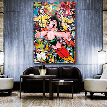 Astro Boy was their hero (Original Painting)