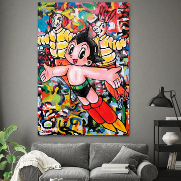 Astro Boy was their hero (Original Painting)