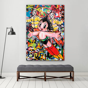 Astro Boy was their hero (Original Painting)