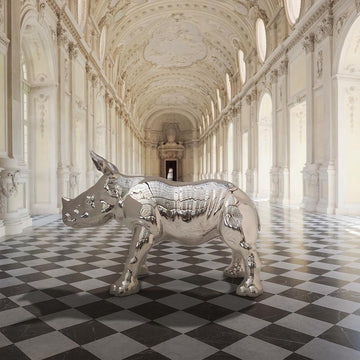 The Wonderful Rhino Baby (Bronze Sculpture)