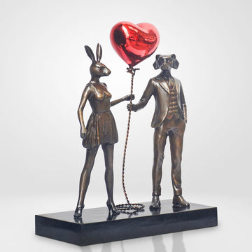 Balloon Lovers (Bronze Sculpture)