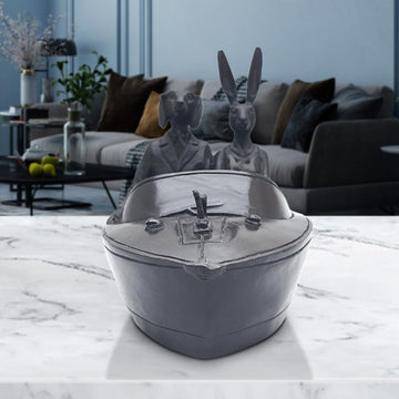 Their Hearts Raced at Sea (Bronze Sculpture, Miniature)