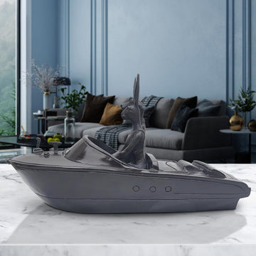 Their Hearts Raced at Sea (Bronze Sculpture, Miniature)