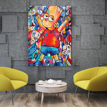 Bart Is Bad and Good at the Same Time (Original Painting)