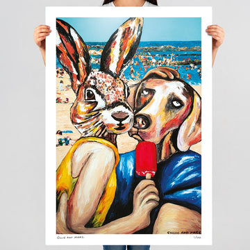 They Loved Beach Living (Print)