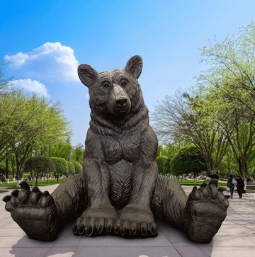 The Majestic Black Bear (Bronze Sculpture)