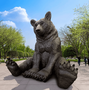 The Majestic Black Bear (Bronze Sculpture)