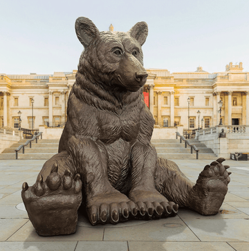 The Majestic Black Bear (Bronze Sculpture)