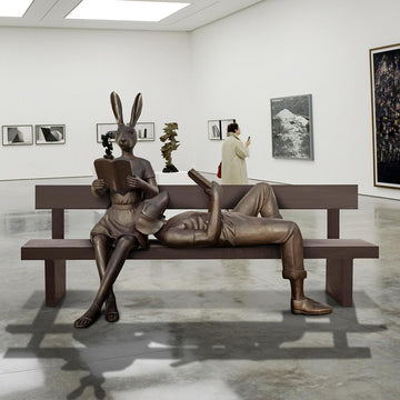 They Enjoyed the Quiet Time with Friends (Bronze Sculpture)