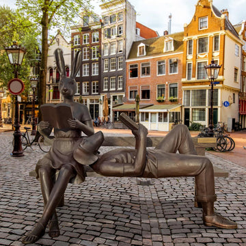 They Enjoyed the Quiet Time (Bronze Sculpture)