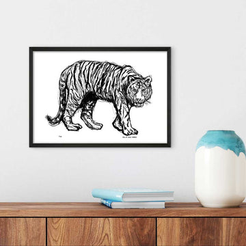 Bengal Tiger Forever (Giclee Canvas Print)
