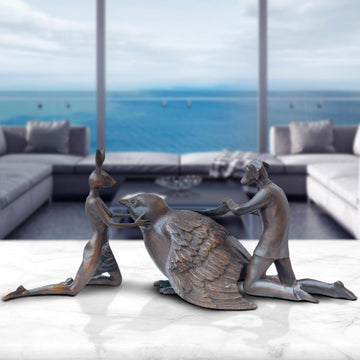 A Little Help From Friends (Bronze Sculpture)