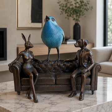 Blue Bird Sings (Bronze Sculpture, Small)