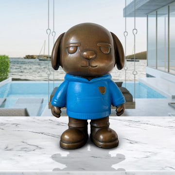 The Original Dogboy of the Moonlit Blue (Bronze Sculpture, Small)