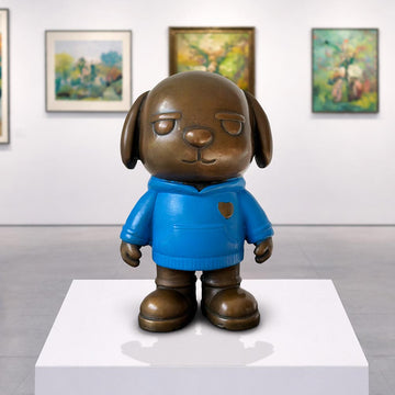 The Original Dogboy of the Moonlit Blue (Bronze Sculpture, Small)