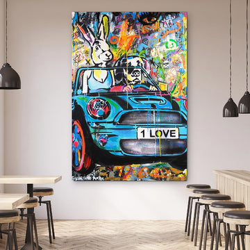 Blue Mini on a Monday (Original Painting)