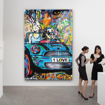 Blue Mini on a Monday (Original Painting)