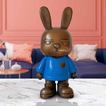 The Original Rabbitgirl of the Moonlit Blue (Bronze Sculpture, Small)