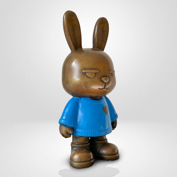 The Original Rabbitgirl of the Moonlit Blue (Bronze Sculpture, Small)
